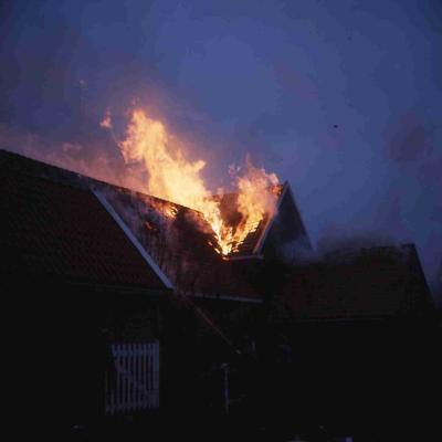 Brand in hooischuur van K. Zeeman
